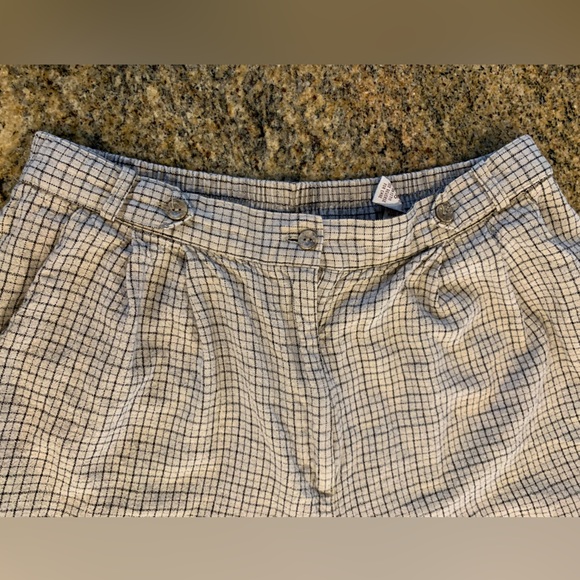 Vintage Women’s Flannel linen shorts Size 16 - Picture 3 of 10